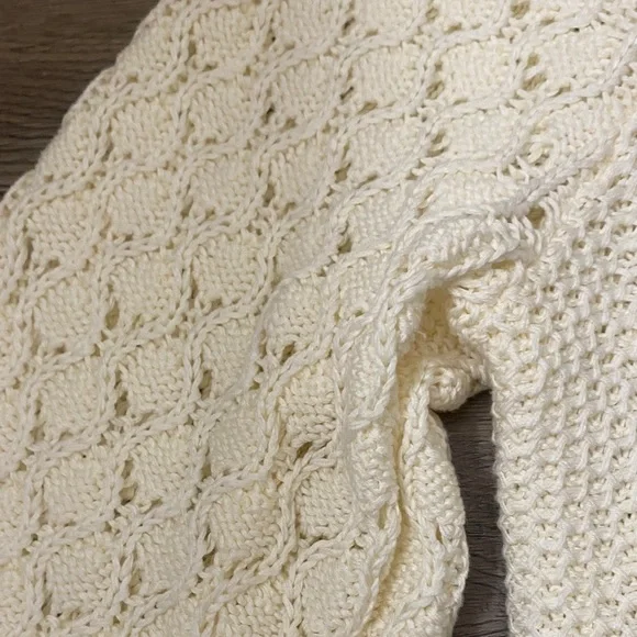 ANTHROPOLOGIE Cream Women's knit Top - Picture 7 of 11